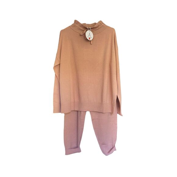 NWT Anrabess Knit Camel Outfit Set Size L - Picture 2 of 9